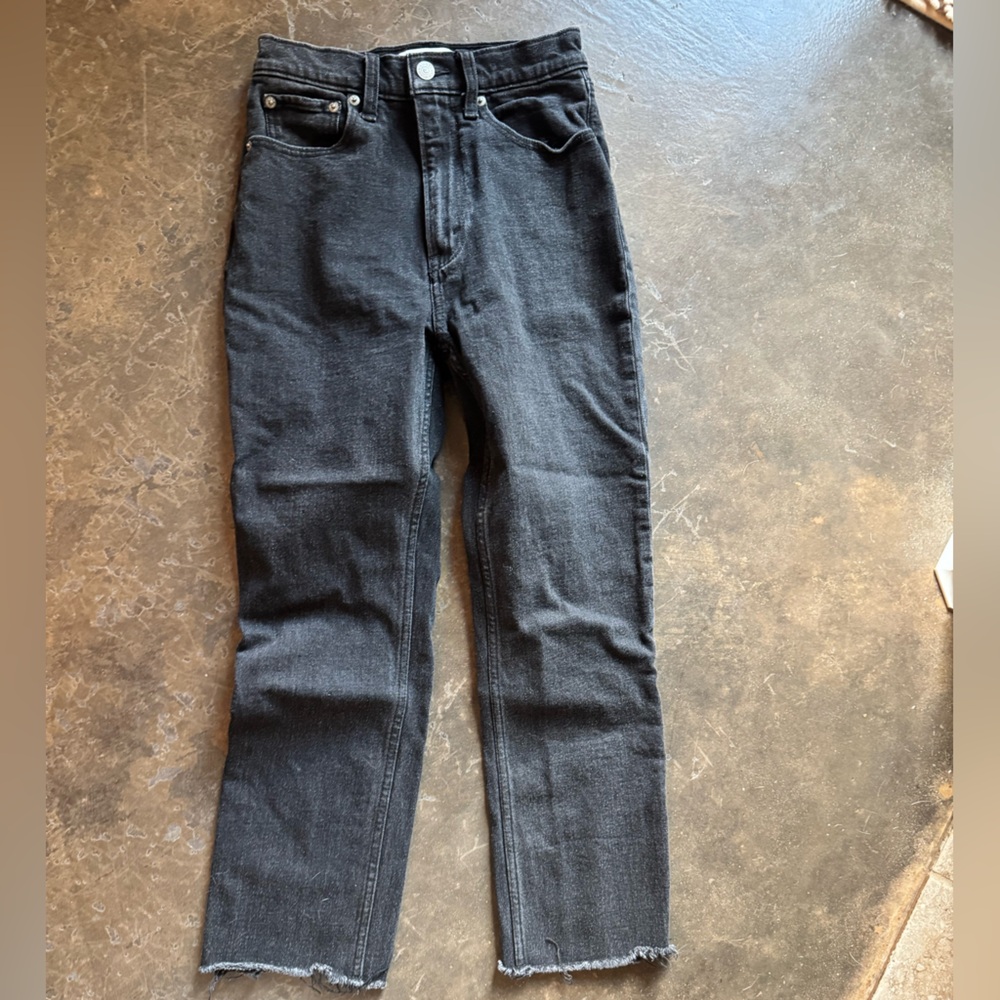 Abercrombie & Fitch Men's Dark Gray Straight Jeans